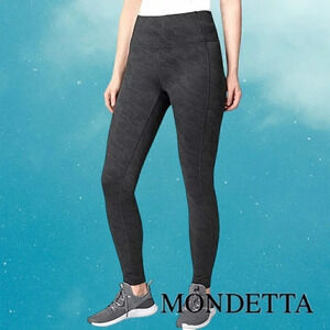 Mondetta | Midweight Brushed Jacquard Legging | Black | NWT